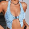 Top crop con diseño de hebilla de espalda abierta - Image 4