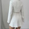 Set de dos piezas de vestir formal vestido ajustado sin mangas más chaqueta corta de blazer - Image 2